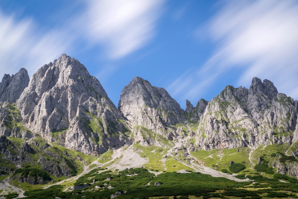 Nature landscape mountain summit