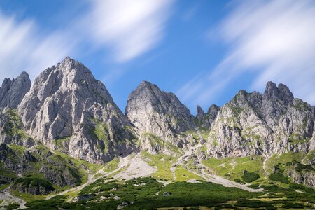 Nature landscape mountain summit