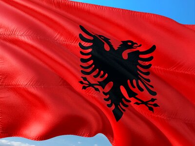 International flag albania photo