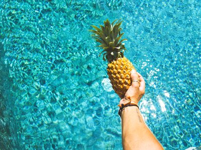 Water swimming food