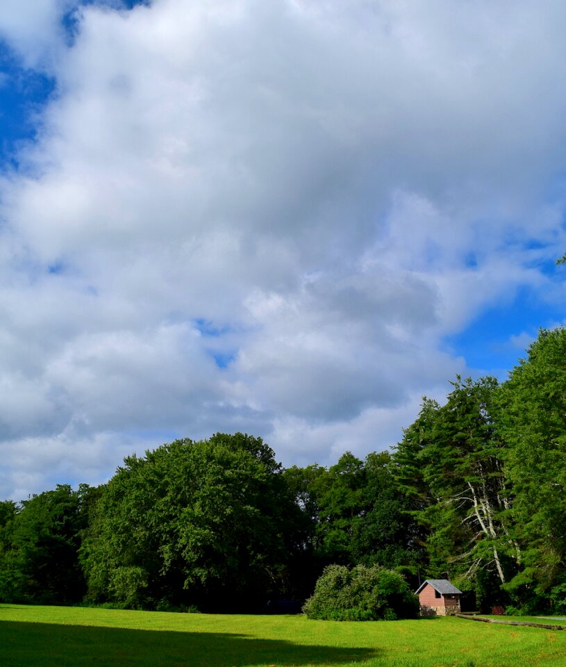 House clouds sunlight photo