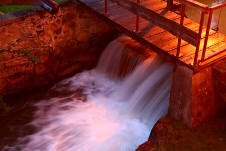 Bridge water mill creek nature photo