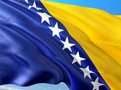 International flag bosnia-and-herzegovina