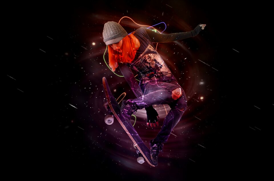 Skateboarder lifestyle skater