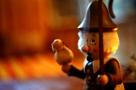 Wood puppet incense