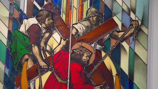 Stain glass art church