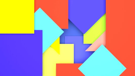 Square triangle colourful