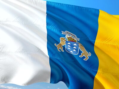 International flag canary islands