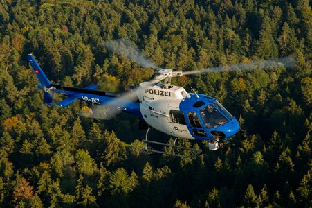 Switzerland rescue helicopter flying
