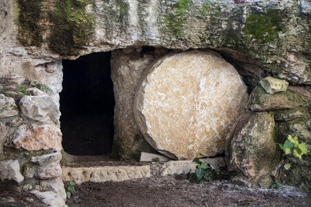 Nazareth village jesus stone photo