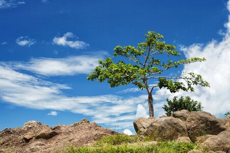 Blue sky mountains el salvador