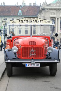 A vintage bus oldtimer red photo