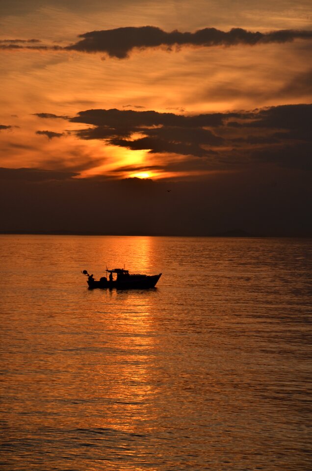 Peace sunset landscape