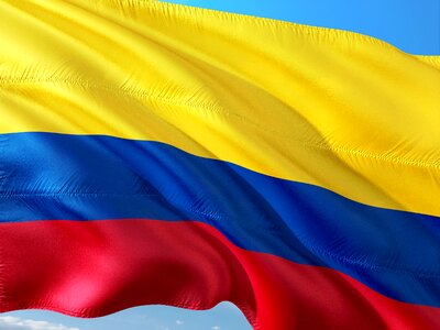 International flag colombia photo
