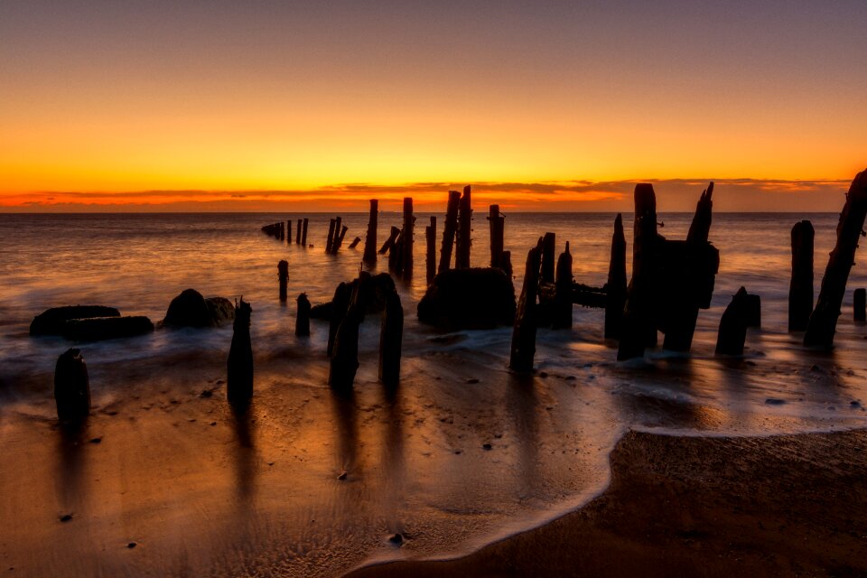 Beach sunrise sunlight