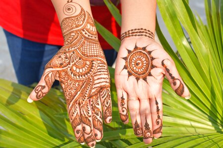 Henna beautiful hands karvachauth photo