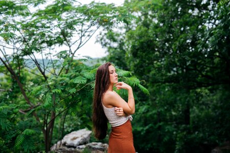 Long hair green photo