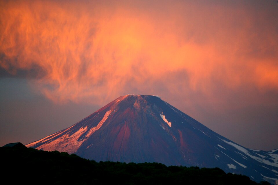 Mountains nature evening