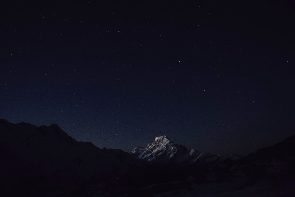 Sky mountain landscape