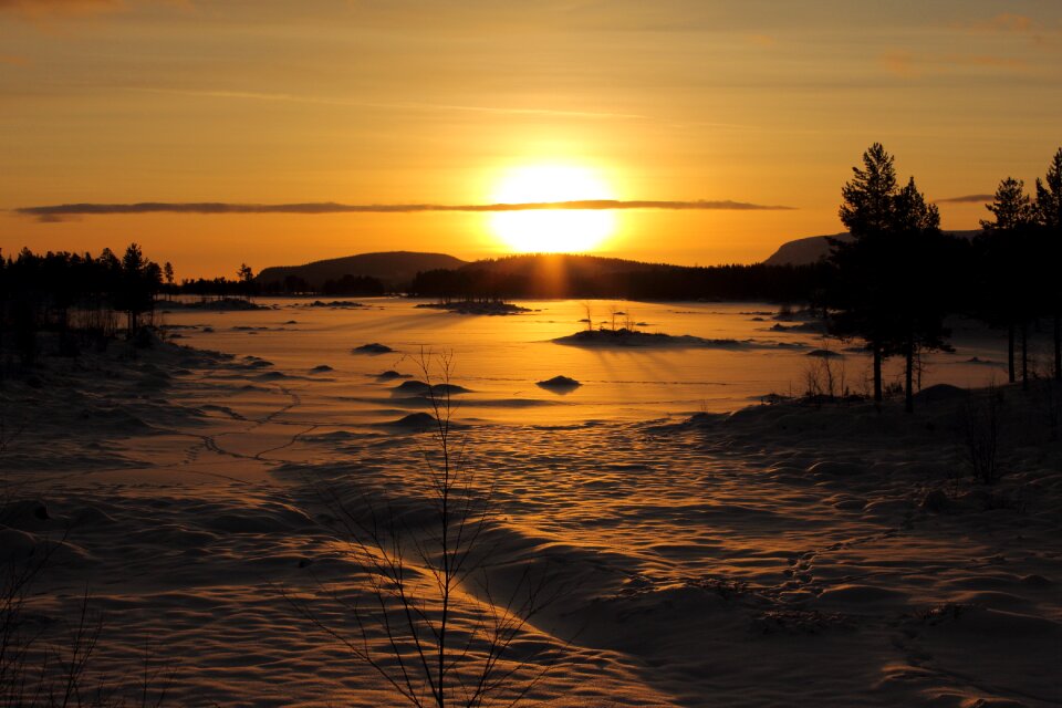 Dusk sun sweden