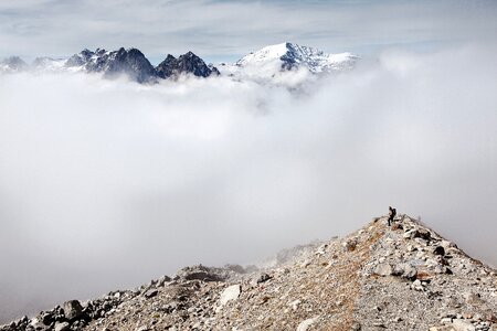 Summit ridge foggy