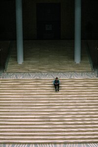 Floor stairs people