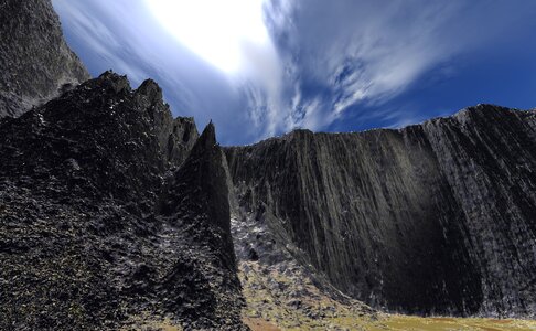 Rock stone steep photo