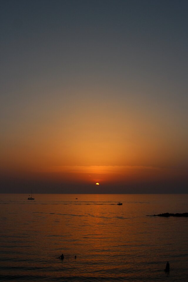 Background sky orange