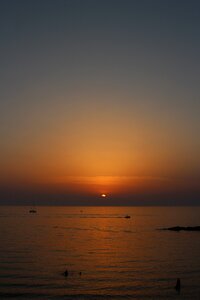 Background sky orange