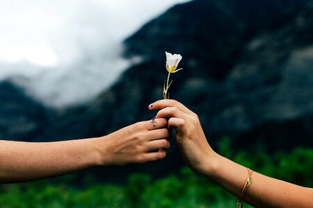 People hands love