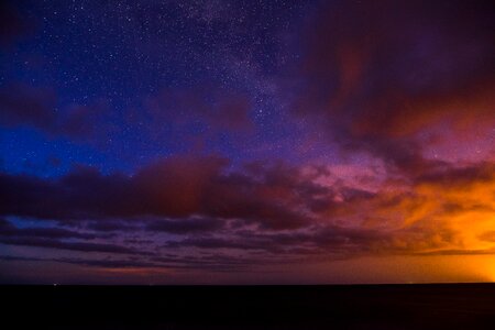 Sky clouds sunset photo