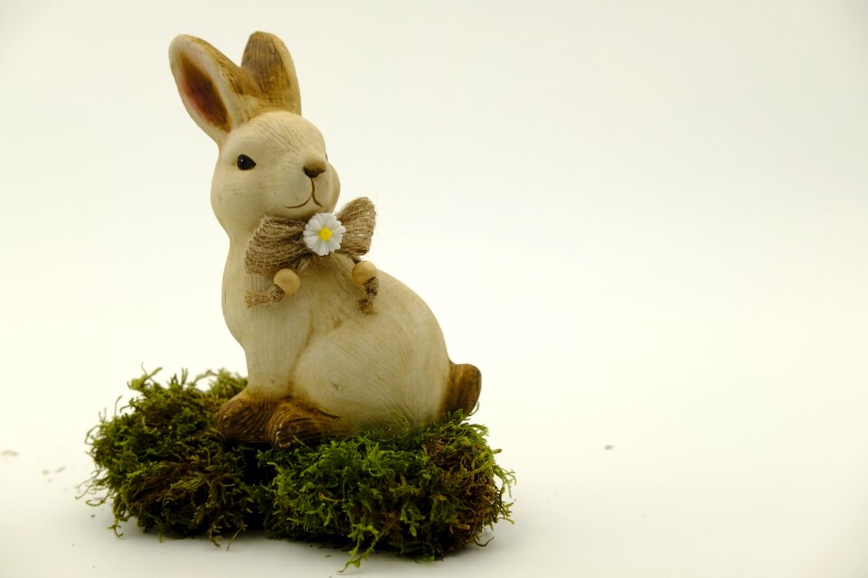 Hare osterkarte postcard