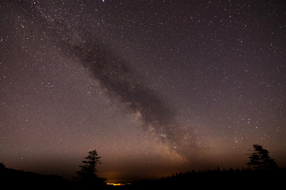 Stars light clouds