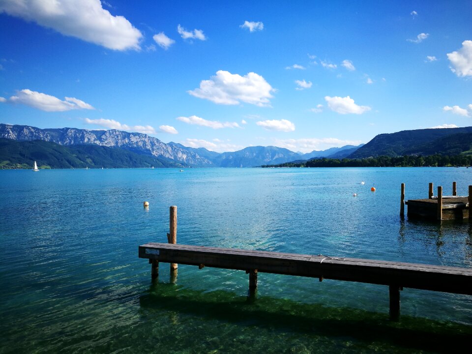 Mountain lake alps holidays