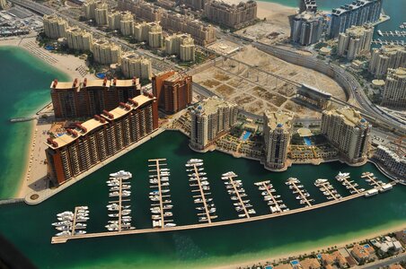 Residential city skyscrapers
