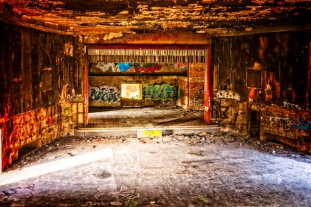 Abandoned places stage abandoned photo