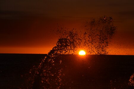 Afterglow evening sky romance photo