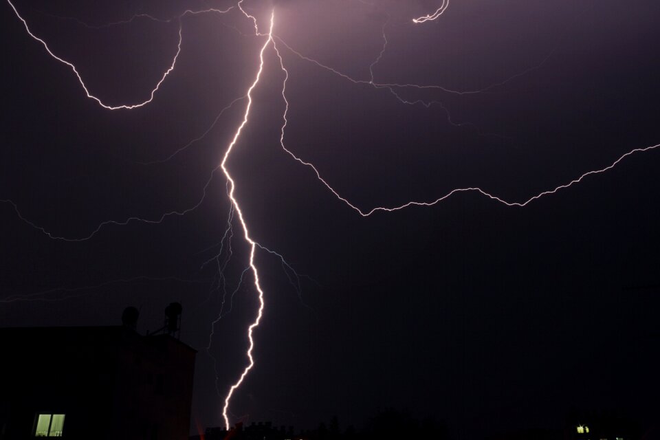 Lightning rain Free photos