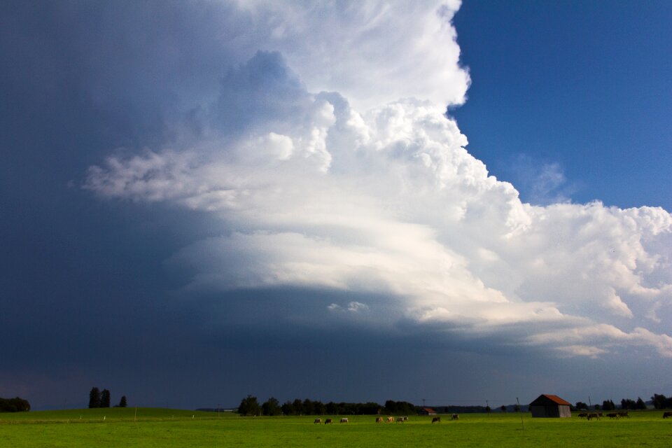 Thunderstorm summer weather