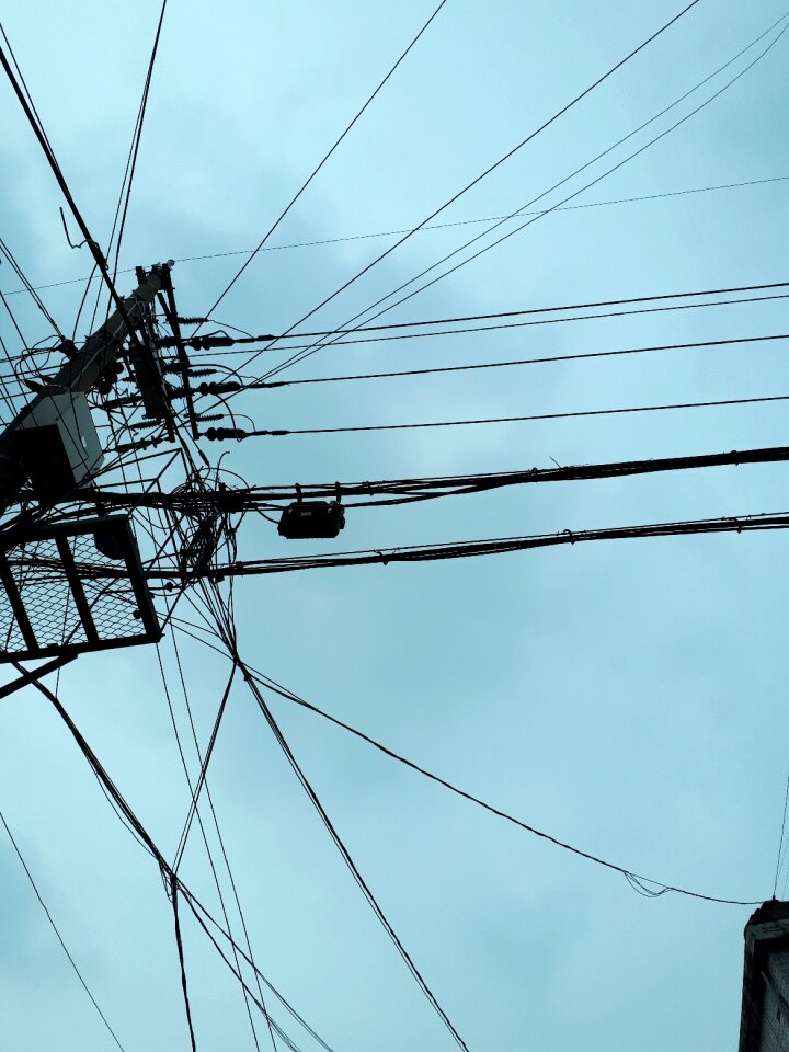 Frontline telephone poles pole