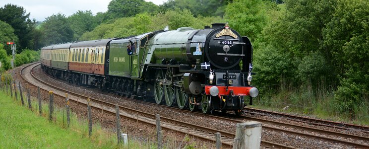 Locomotive steam coaches photo