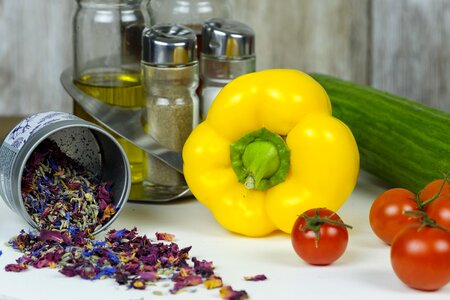 Kitchen salad paprika photo