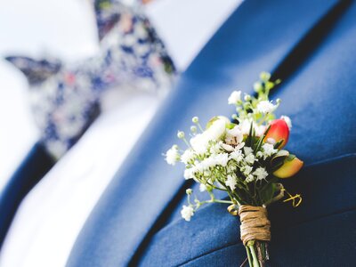 Corsage flowers pin photo