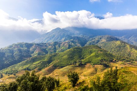 Mountain sky sapa photo