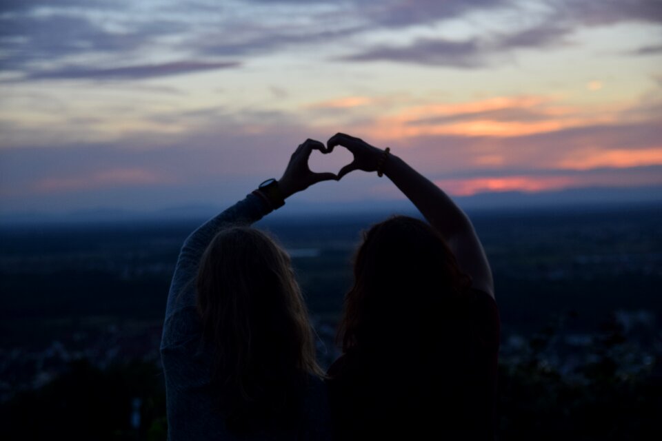 Sunset important best friend