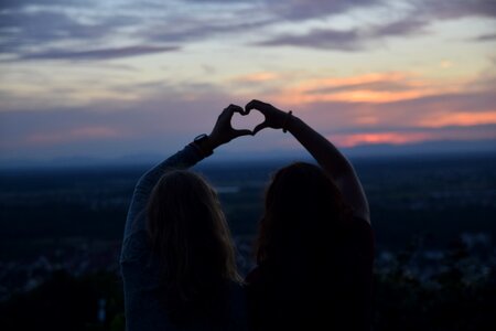 Sunset important best friend