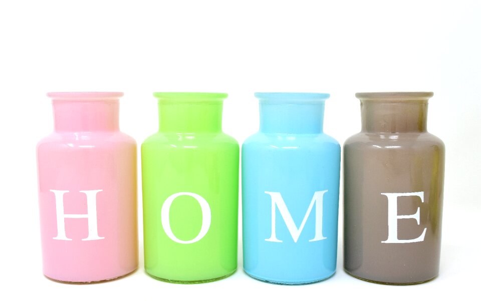 Colorful glass decoration