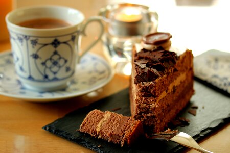 Chocolate food chocolate cake photo