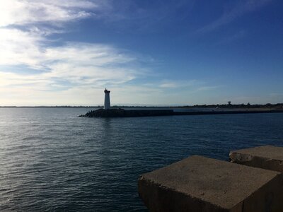 Sea lighthouse horizon