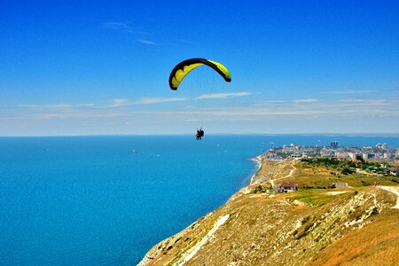 Sea parachute vacation